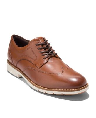 Cole Haan Cooper Wingtip Oxford Lace Up Dress Shoes Mens Size 9 Brown Tan Cole Haan Laser Wingtop Oxford | Dress Shoes main image 3