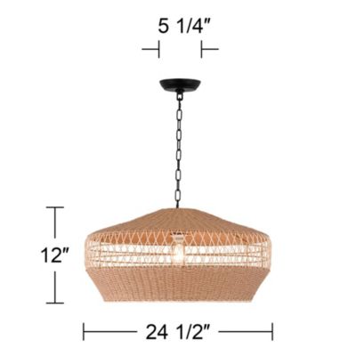 Matias Pendant Ceiling Light with Hanging Vine and Rope Modern Fixture