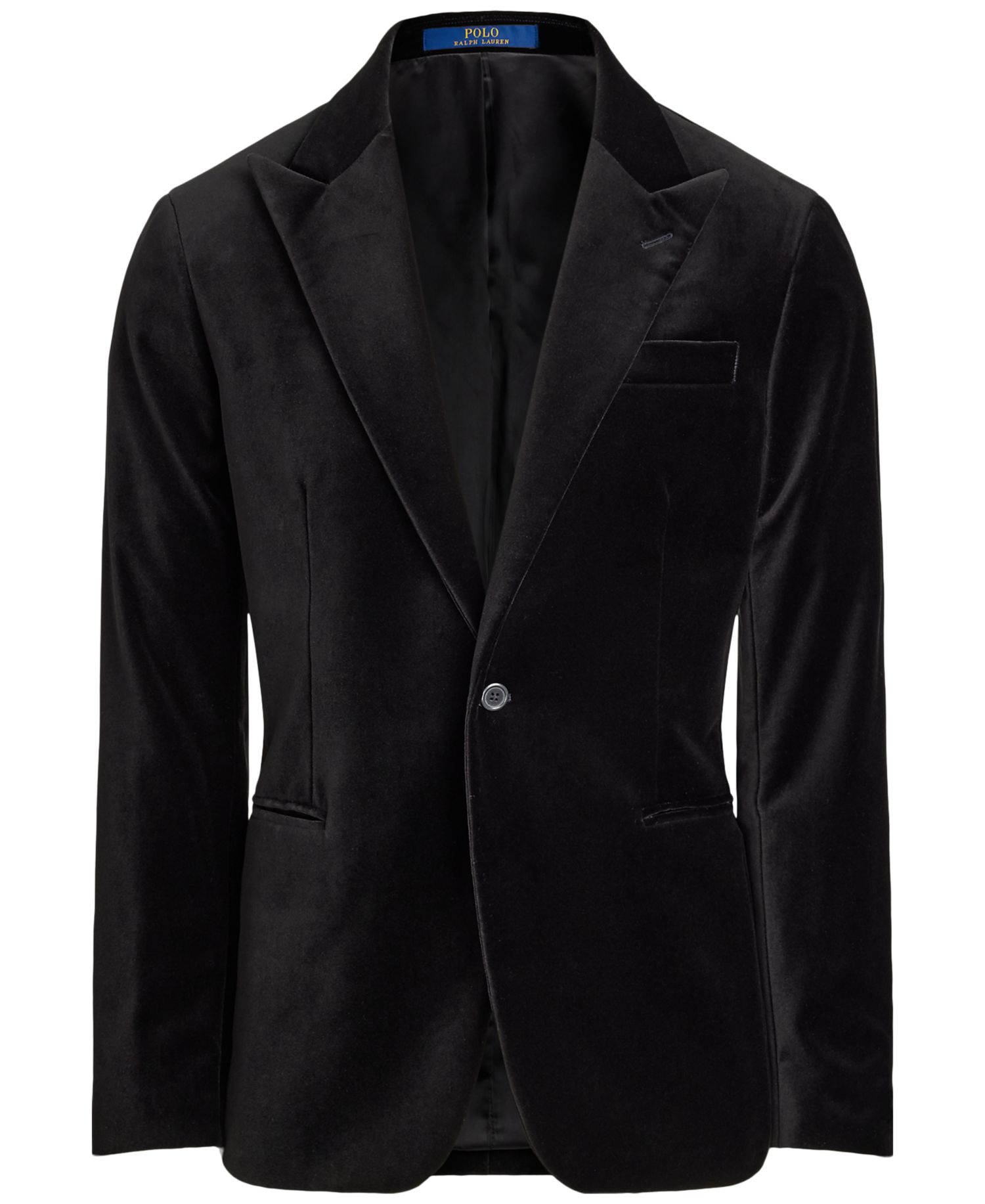 Men's Modern Fit Cotton Velvet Peak-Lapel Jacket