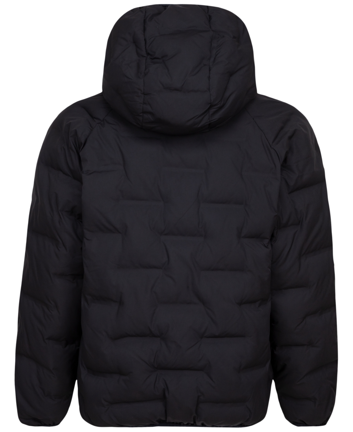 Jordan Big Kids Welded Full-zip Hooded Puffer Jacket In Black