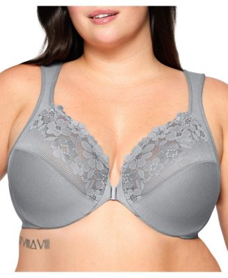 Plus Size Front-Closure Cotton Wonder Underwire Bra #1241