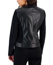 Women's Compression Mixed Media Zip Up Jacket