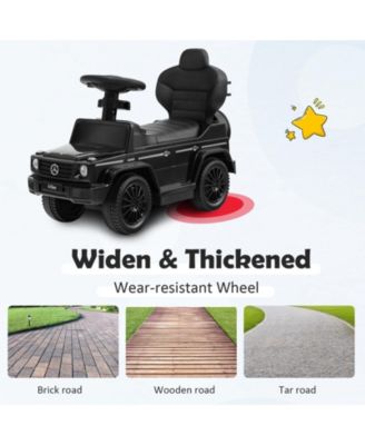 3-In-1 Kids Ride on Mercedes Benz G350 Push Car with Canopy