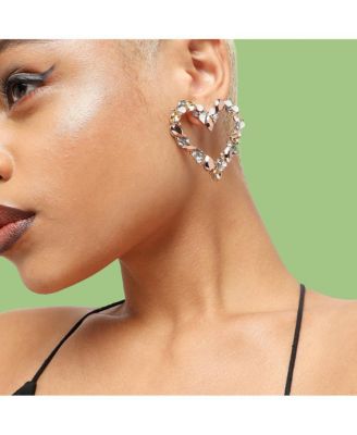 Women's Heart Stud Earrings