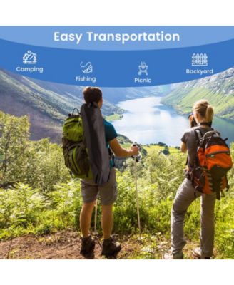 Hammock Camping Chair with Retractable Footrest and Carrying Bag