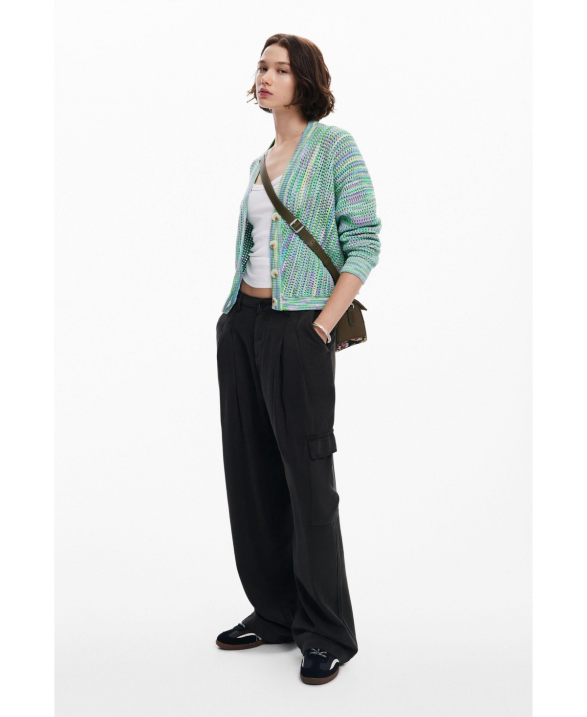 Desigual Women'scolored printed cardigan