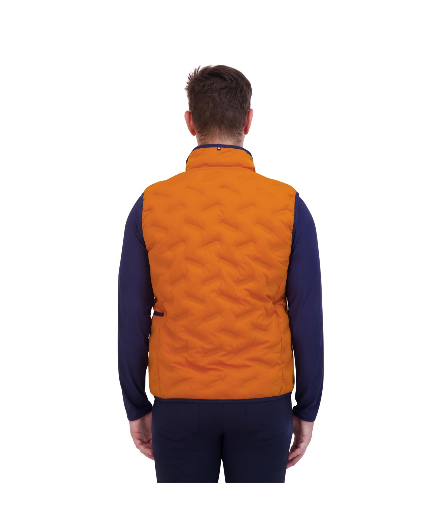 Мужской жилет Ben Sherman Sport 4Way Stretch Seamless Quilt Vest, цвет: Тёмно-синий — фото 5