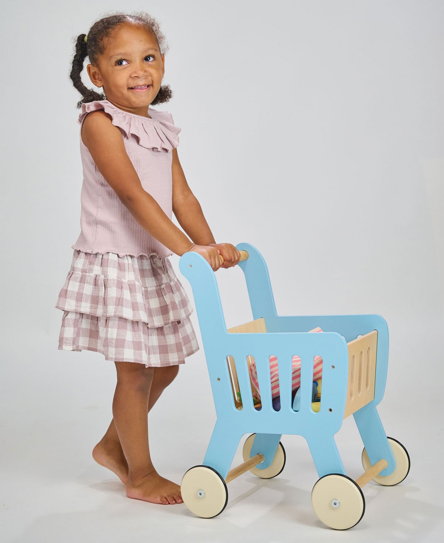 Детская игрушка Mentari Toys Smooth-Rolling-Wheel Shopping Cart, Ages 3+ — фото 3
