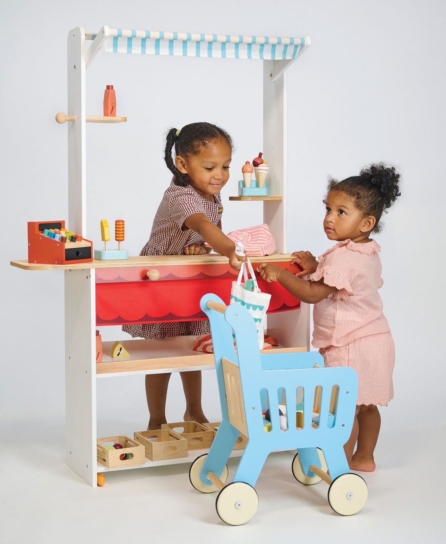 Детская игрушка Mentari Toys Smooth-Rolling-Wheel Shopping Cart, Ages 3+ — фото 4