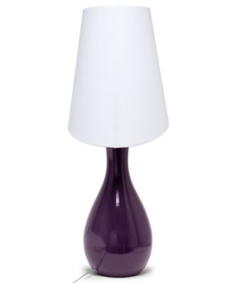 29" Eggplant Contemporary Table Lamp
