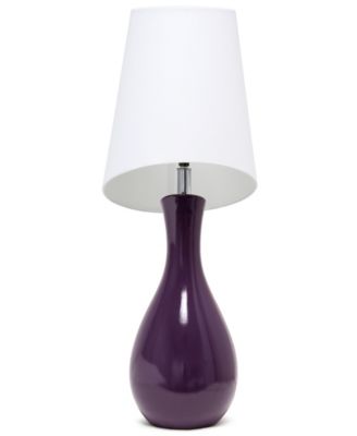 29" Eggplant Contemporary Table Lamp