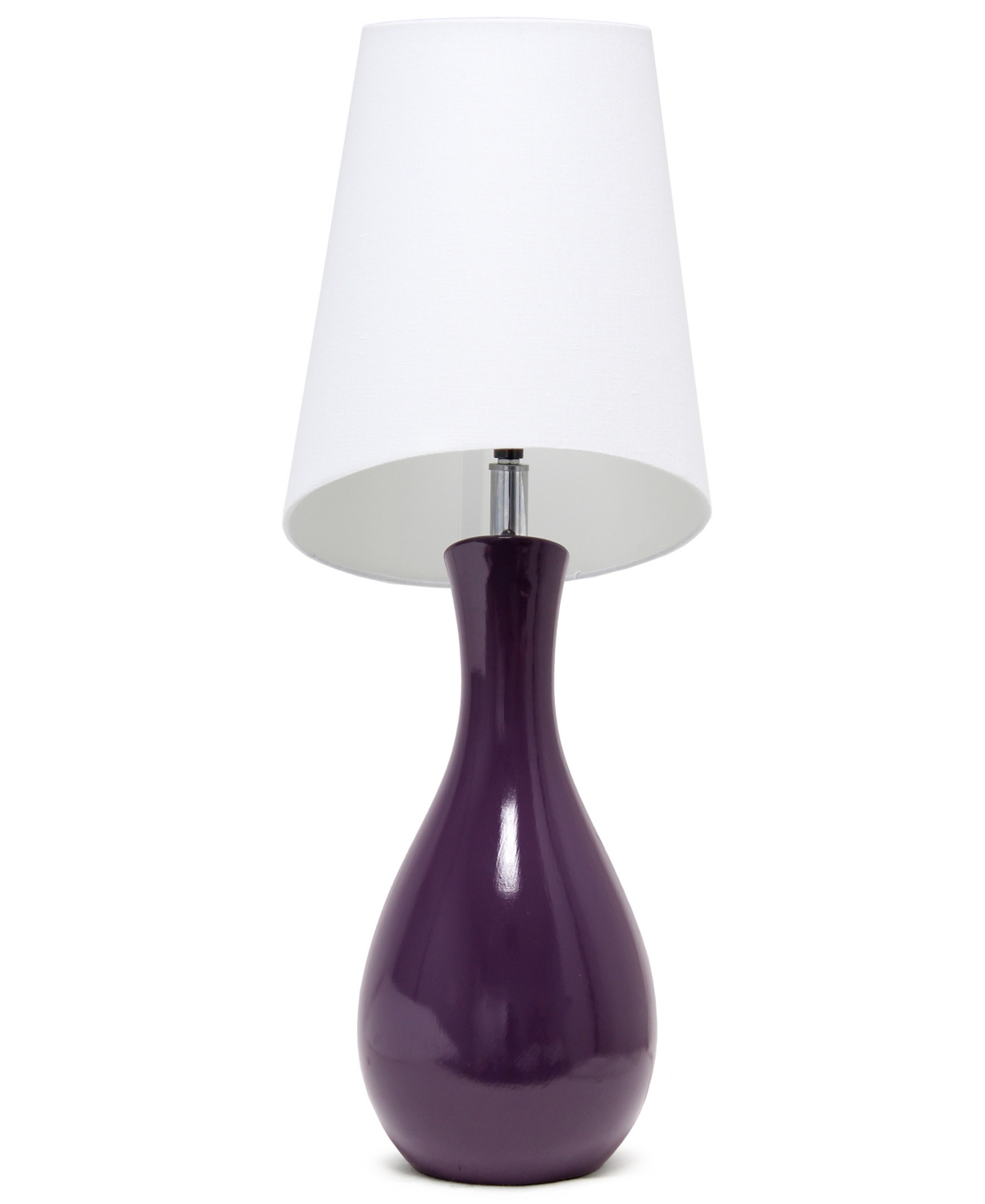 Lalia Home 29" Eggplant Contemporary Table Lamp In Purple