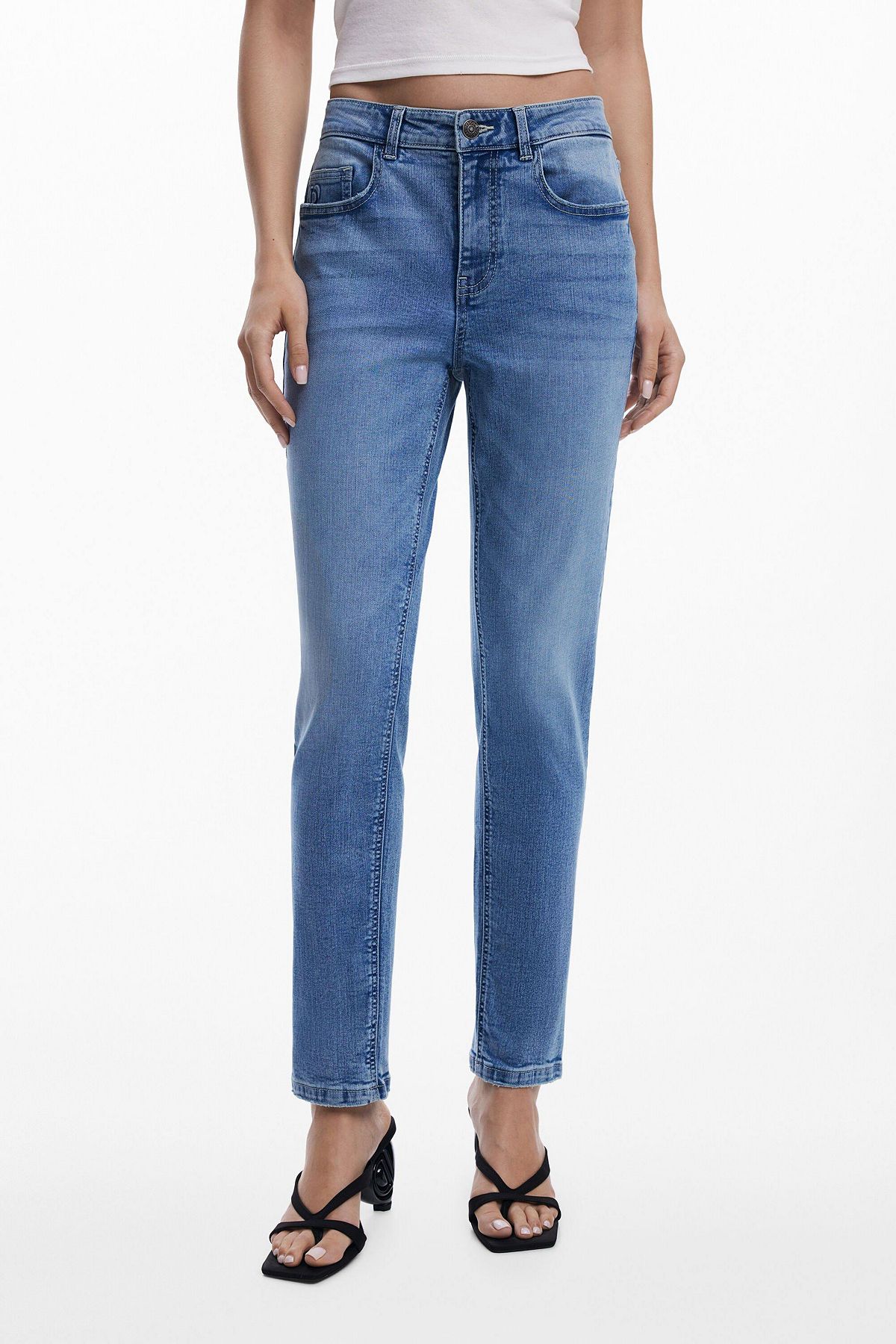 Desigual Women's Plain skinny jeans view 1 — MAYCSS fashion products