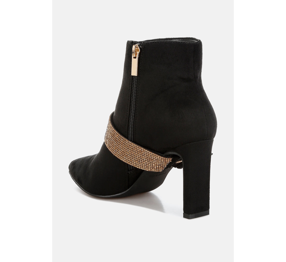 Asagao Diamante & Rhinestones Strap Boots