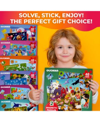 2x48 Magnetic Travel Puzzles for Kids Ages 4-6 - Road Trip Activities