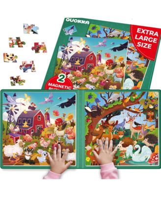 2x48 Magnetic Travel Puzzles for Kids Ages 4-6 - Road Trip Activities