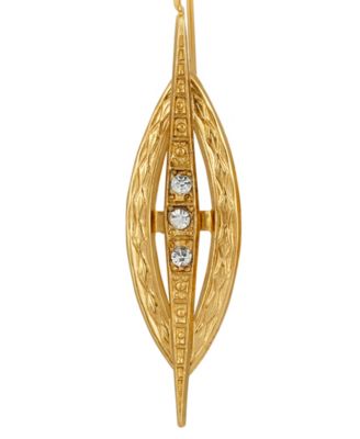 Crystal Art Deco Drop Earrings