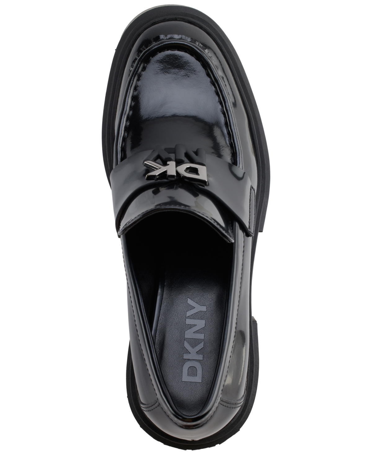 Dkny Texas Platform Bit Loafer In Black