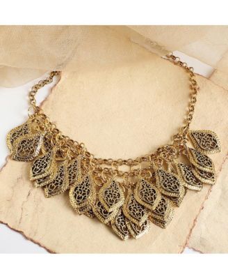 Women's Leaf Statement Necklace