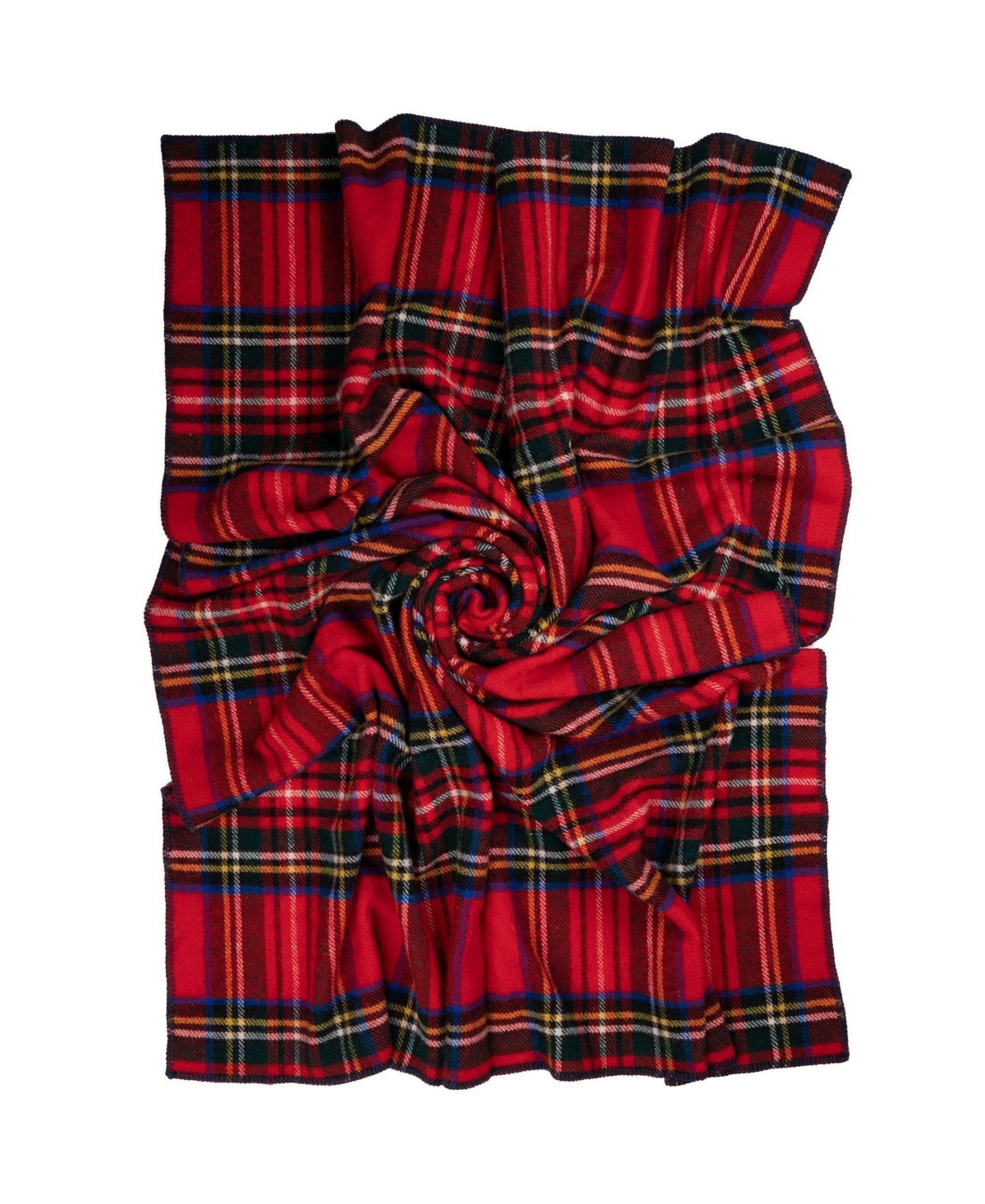 Prince Of Scots Highland Tweeds Big Throw, 59" X 80" In Black Red