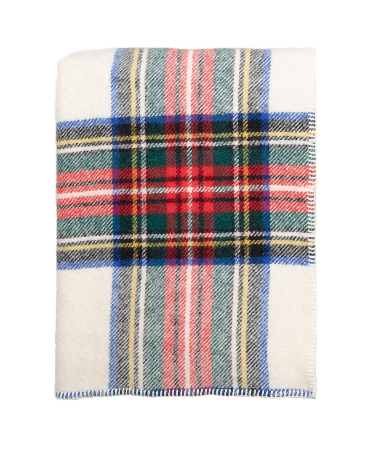 Prince Of Scots Highland Tweeds Big Throw, 59" X 80" In Red White