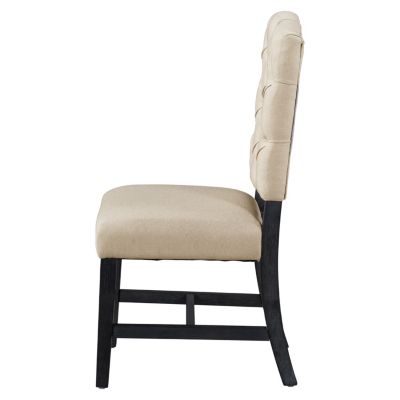 Espresso 4-Piece Retro Upholstered Dining Chair Set