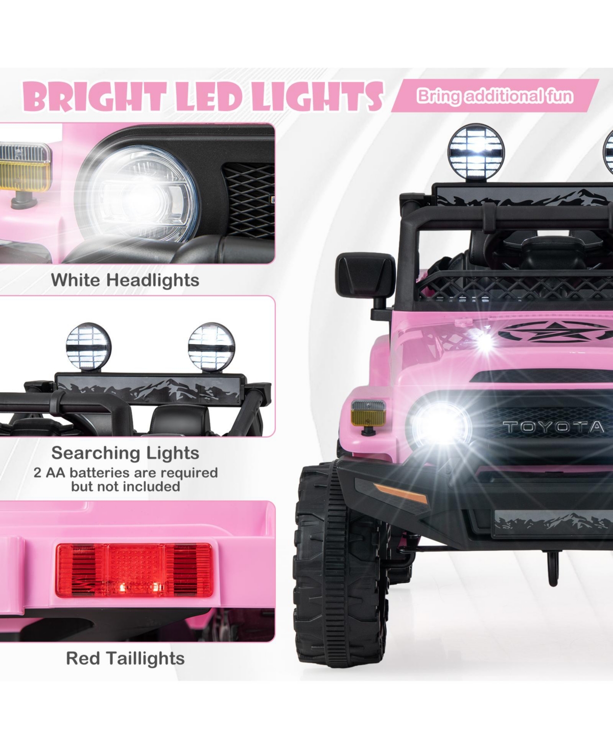 Hongge 12V 7Ah Licensed Toyota Fj Cruiser Electric Car with Remote Control