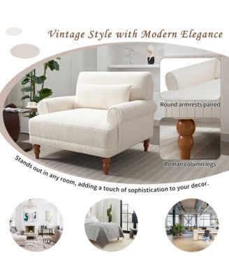 Mirod Premium Armless Ergonomic Chair with Vintage Legs