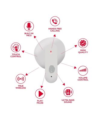 Wave-78 True Wireless Earbuds, Bluetooth, 20H Playtime