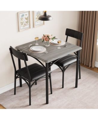 gaomon Dining Table Set, Kitchen Table and Chairs for 2, with 2 ...