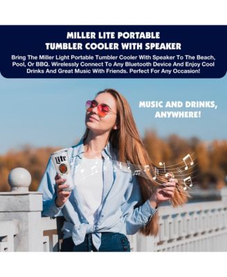 Miller Lite Double Insulated Stainless Steel Tubler Bluetooth Spaker