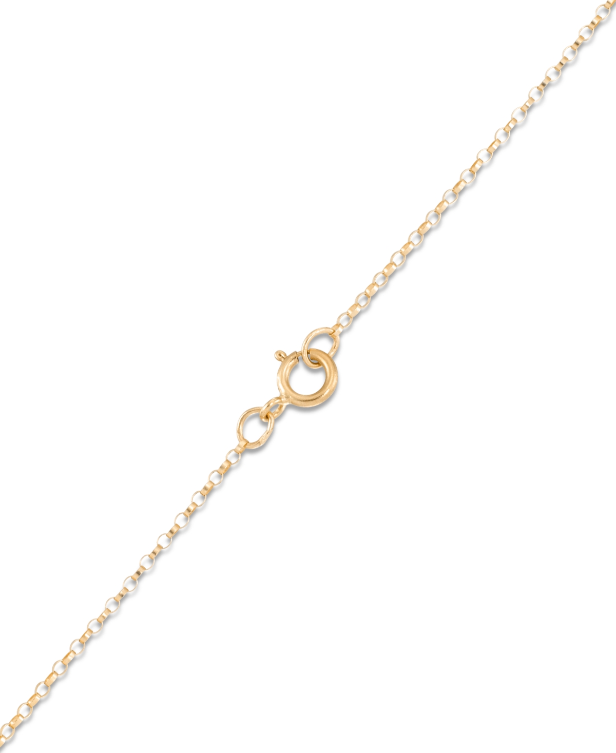 Macy's Polished Donut Frontal 18" Necklace In 14k Tri-color Gold In Tri-color