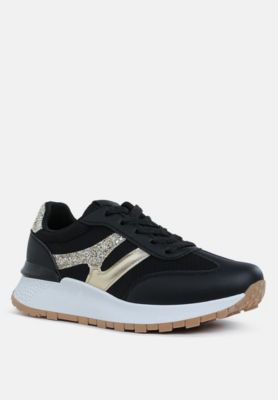 Women's Tapers Glitter Detail Chunky Sneakers