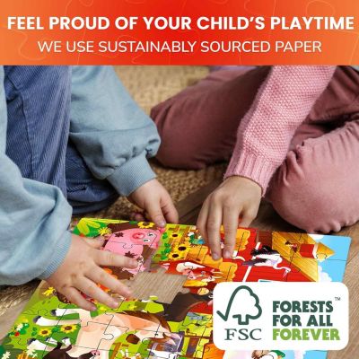 4x48 Pcs Puzzles Educational Preschool Toy for Kids 4-6 Ages