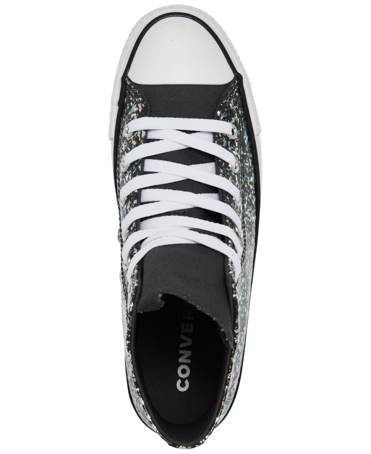 CONVERSE BIG GIRLS CHUCK TAYLOR ALL STAR GLITTER CASUAL SNEAKERS FROM FINISH LINE 