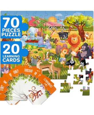 70 Pieces Search & Find Riddle Kids Puzzles 4-6 Years Old
