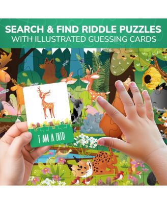 70 Pieces Search & Find Riddle Kids Puzzles 4-6 Years Old