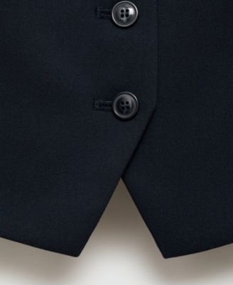 Women's Buttons Detail Suit Vest