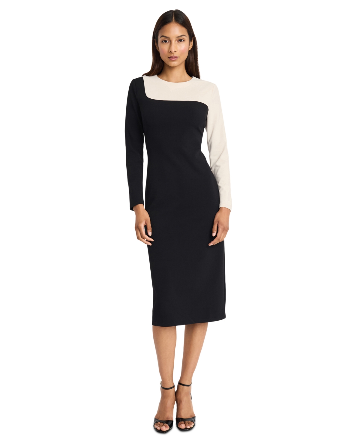 Donna Morgan Women's Colorblocked Bodycon Dress