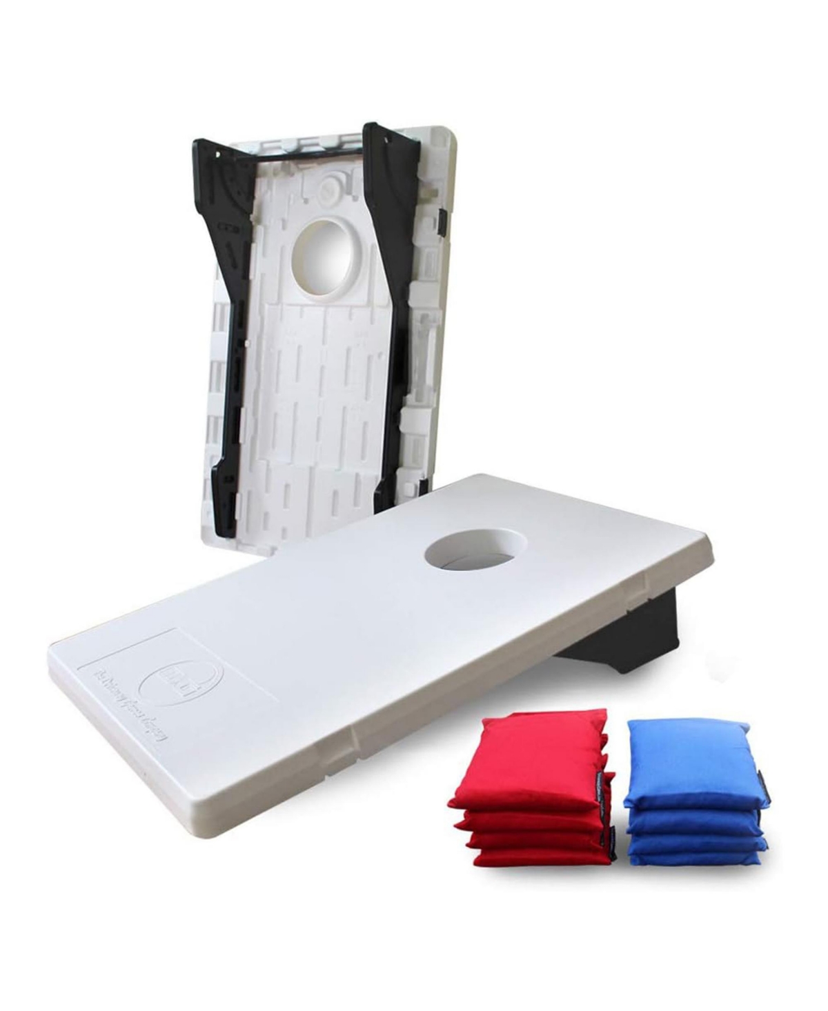 All Weather Indoor/Outdoor Ez Carry Bean Bag Cornhole Game Set - White