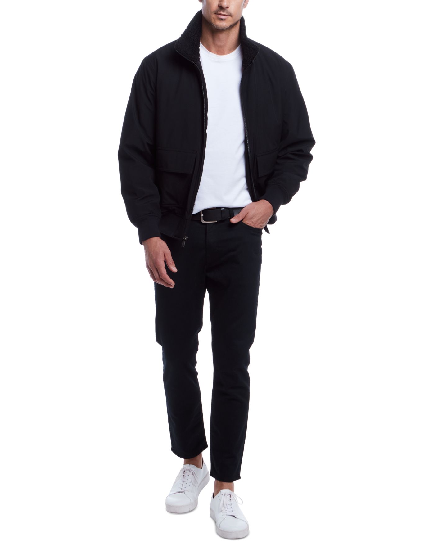 Мужская куртка Weatherproof Flex Tech Bomber, цвет: Чёрный — фото 4