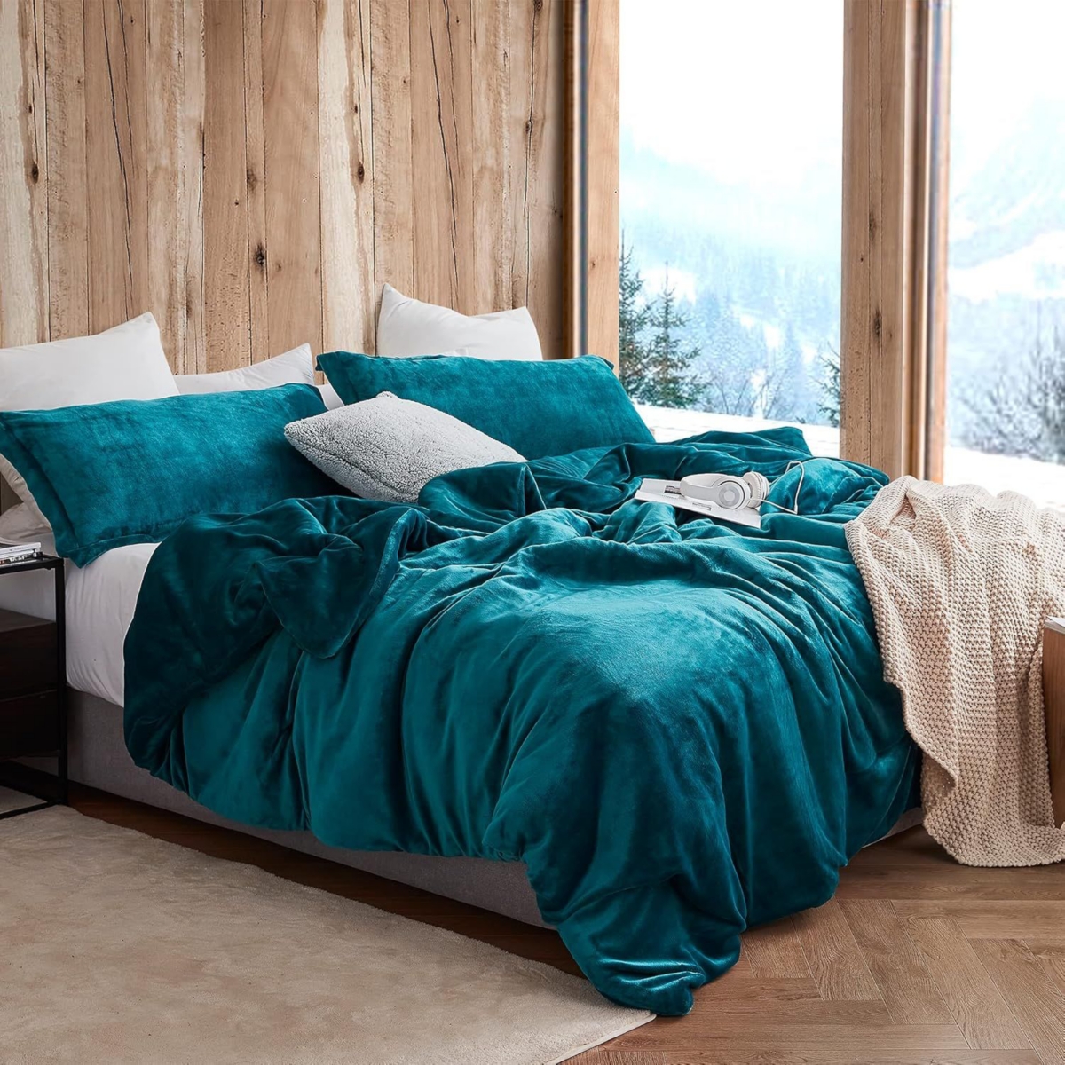 Coma Inducer Oversized Comforter Set - The Original Plush - Deep Lagoon Blue