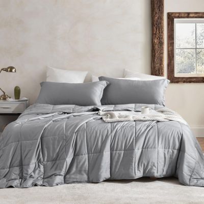 Menopleasing - Oversized Cooling Comforter Set - Ultimate Gray , Twin XL