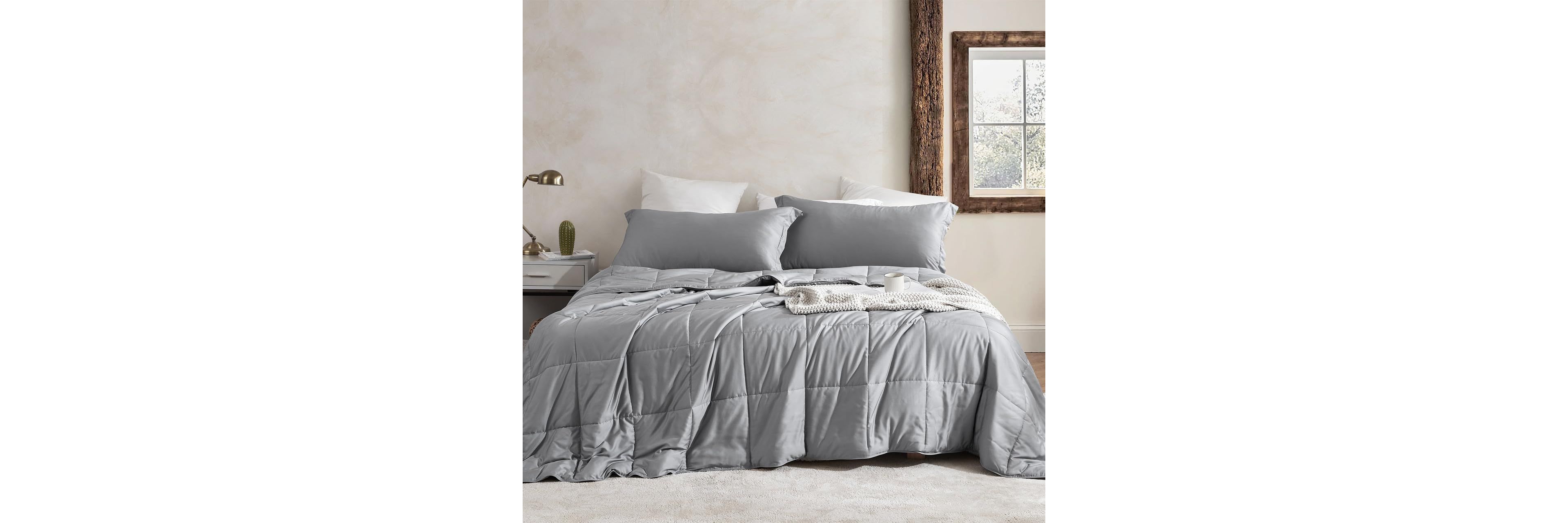 Menopleasing - Coma Inducer Oversized Cooling Comforter Set - Ultimate Gray , Twin Xl