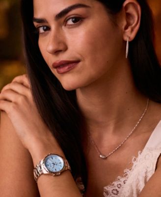 Women's Marine Star Diamond Accent Stainless Steel Bracelet Watch 36mm