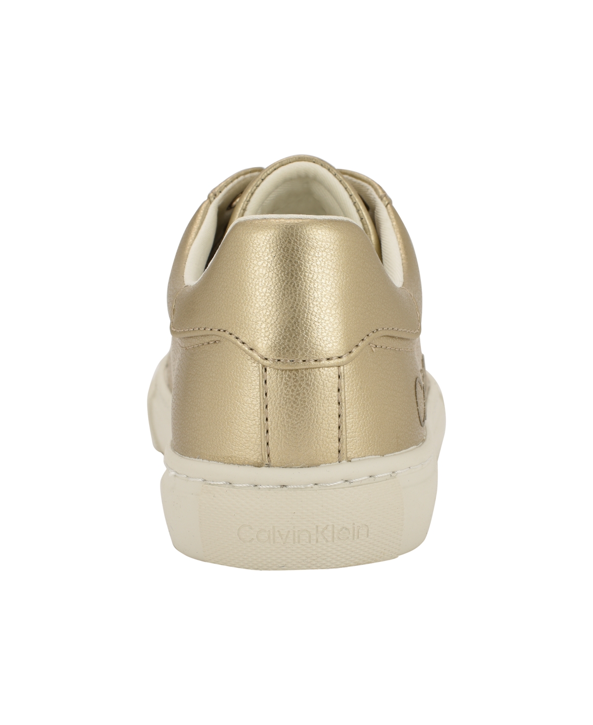 Calvin Klein Women's Camzy Lace-up Casual Sneakers In Gold Metallic
