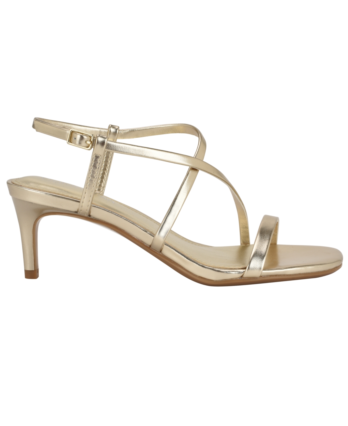 Calvin Klein Ishaya Ankle Strap Sandal In Gold