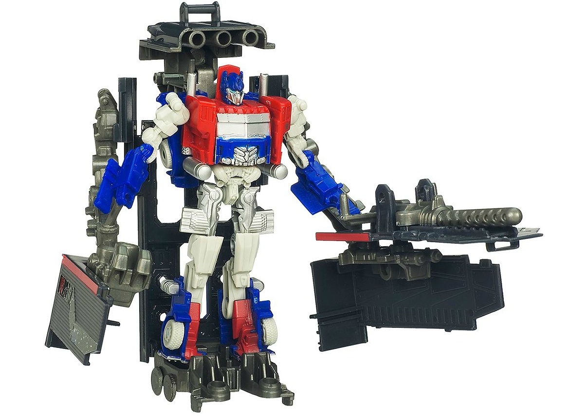 Transformers Cyberverse Optimus Prime and Ratchet vs Crankcase Battle in the Moonlight Set 3 Dark of the Moon Dotm