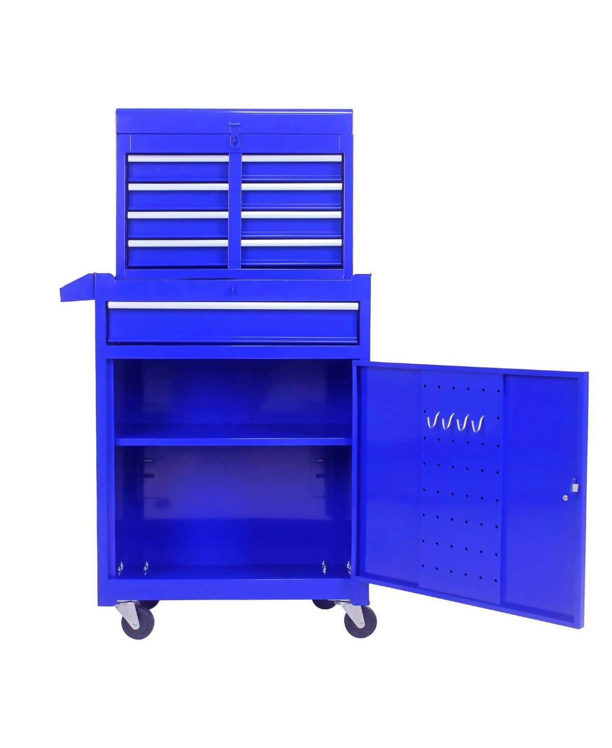 Slickblue Detachable 5-Drawer Tool Chest with Bottom Cabinet and Adjustable Shelf for Organized Storage