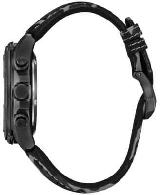 Eco-Drive Men's Chronograph Promaster Land Gray-Tone Stainless Steel Bracelet Watch 44mm